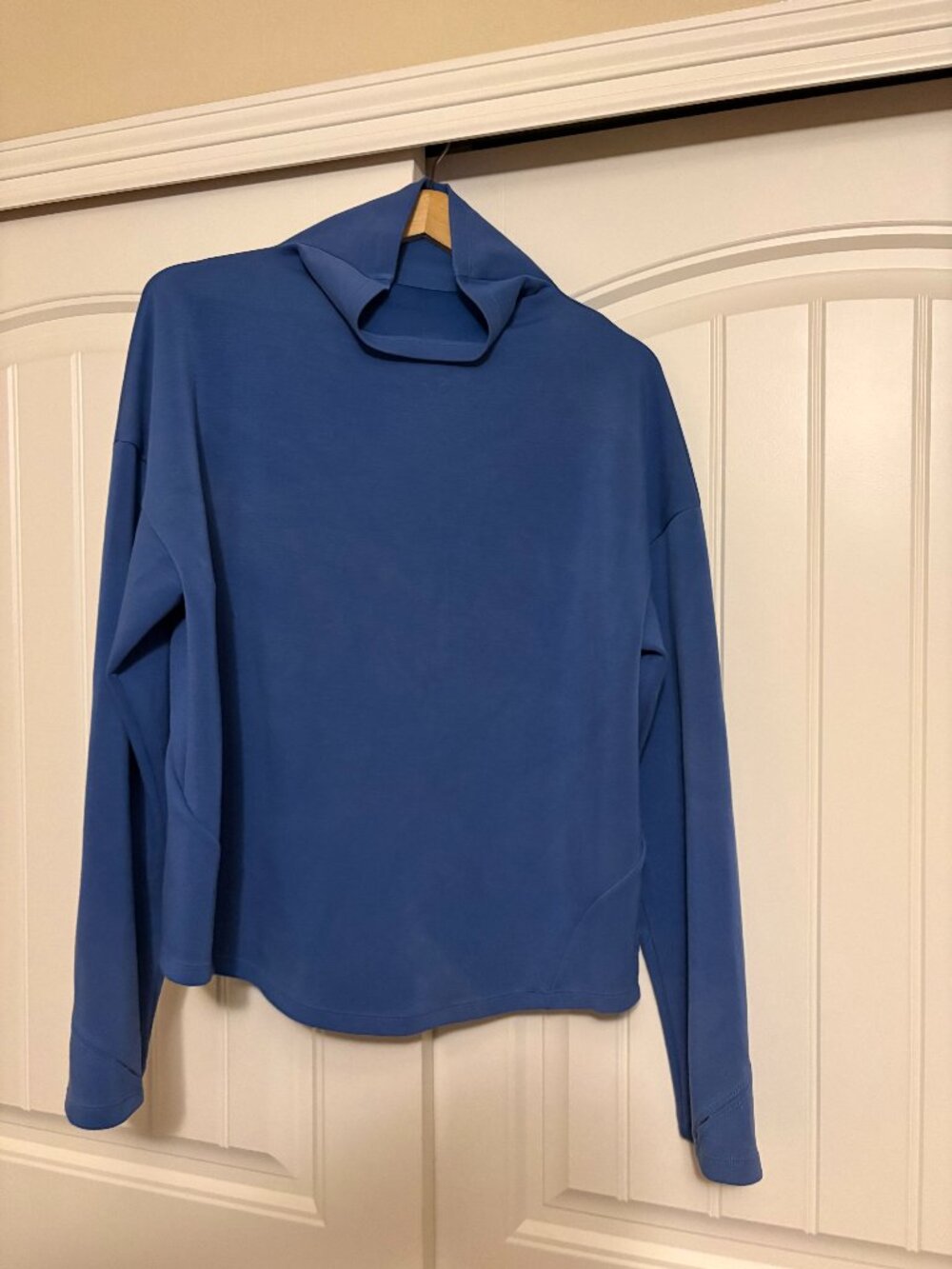 Buff Bunny Collection Mock Neck Sweatshirt XXL Xtra Xtra Large Blue Long Sleeve